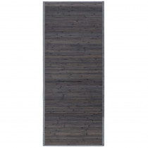 Tapis en bambou 150 x 67 cm gris cuisine couloir