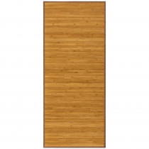 Tapis en bambou 67 x 150 cm brun naturel cuisine couloire