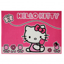 Tapis enfant Hello Kitty 133 x 95 cm Papillon