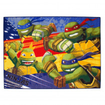 Tapis enfant Les Tortues Ninja 133 x 95 cm Disney Ninja Turtles