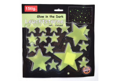 15 étoile stickers Phosphorescents Glow in the dark top